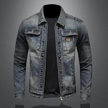 Marcos | Chaqueta Vaquera Hombre Vintage Multibolsillos