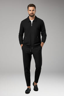 Marcos | Conjunto Chándal Deportivo Hombre Textura Waffle Cremallera