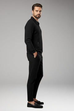 Marcos | Conjunto Chándal Deportivo Hombre Textura Waffle Cremallera