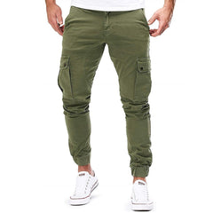 Marcos | Pantalón Deportivo Cargo Hombre Cintura Elástica Bolsillos