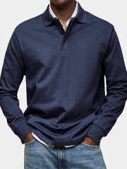 Marcos | Polo de Manga Larga Hombre Cuello Polo