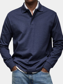 Marcos | Polo de Manga Larga Hombre Cuello Polo