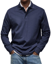 Marcos | Polo de Manga Larga Hombre Cuello Polo