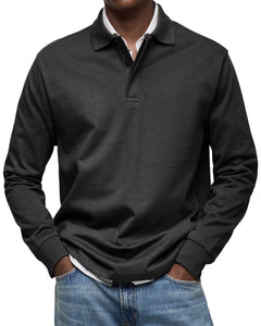 Marcos | Polo de Manga Larga Hombre Cuello Polo