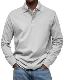 Marcos | Polo de Manga Larga Hombre Cuello Polo