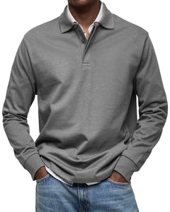 Marcos | Polo de Manga Larga Hombre Cuello Polo