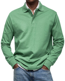 Marcos | Polo de Manga Larga Hombre Cuello Polo
