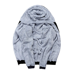 Marcos | Sudadera con Cremallera Hombre Forro Sherpa con Capucha