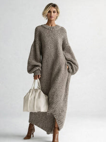 Marisol | Vestido de Invierno de Punto Oversized Mujer Manga Larga