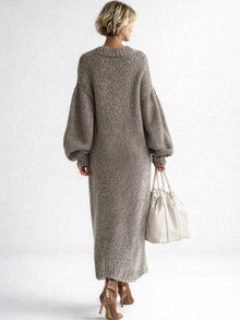 Marisol | Vestido de Invierno de Punto Oversized Mujer Manga Larga