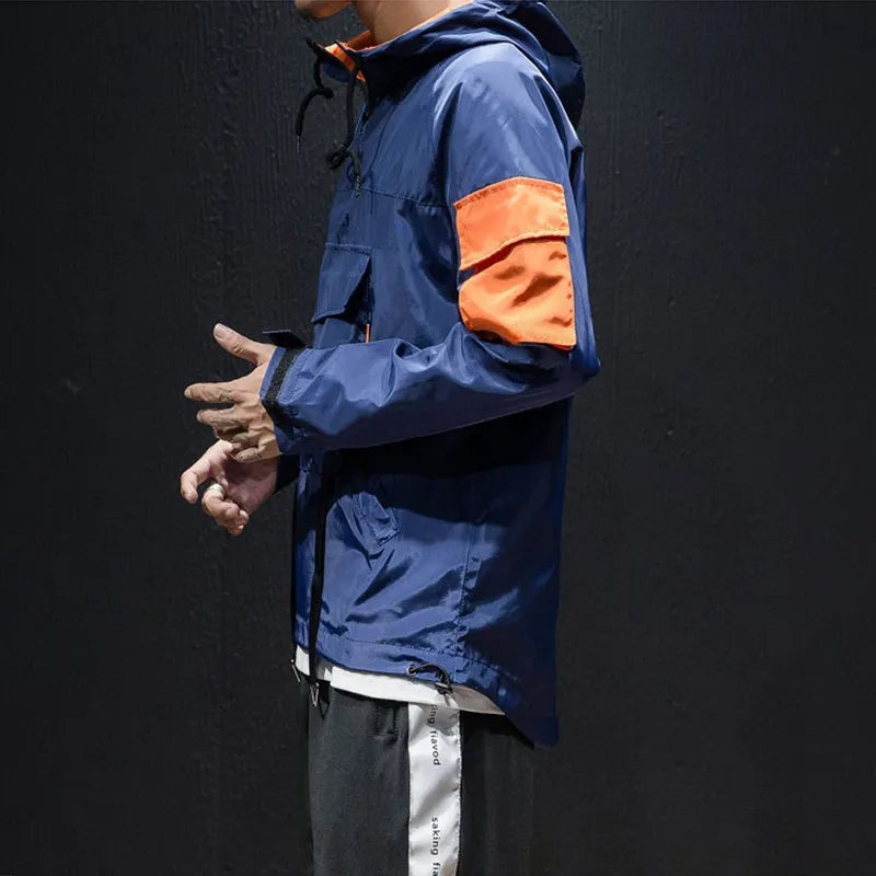 Mateo | Anorak Hombre Impermeable con Capucha Streetwear