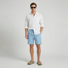 Mateo | Bermudas de Lino Hombre Cintura Elástica Cordón