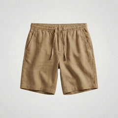 Mateo | Bermudas de Lino Hombre Cintura Elástica Cordón