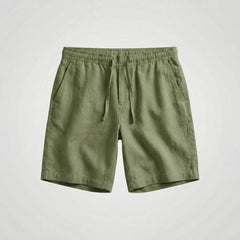 Mateo | Bermudas de Lino Hombre Cintura Elástica Cordón