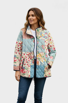 Mencía | Women's Floral Patchwork Quilted Jacket