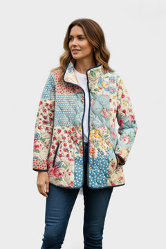 Mencía | Women's Floral Patchwork Quilted Jacket