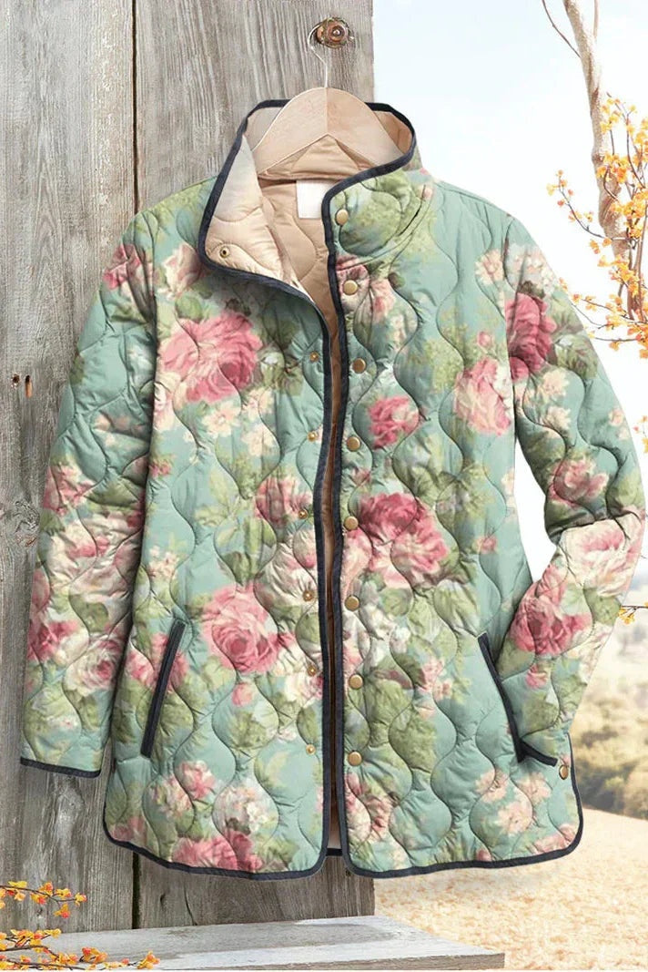 Mencía | Women's Floral Patchwork Quilted Jacket