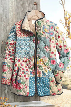 Mencía | Women's Floral Patchwork Quilted Jacket