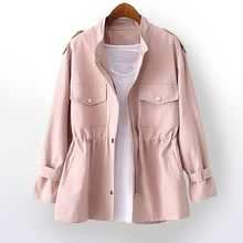 Mencía | Chaqueta Militar Corta Mujer Cintura Ajustable