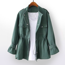 Mencía | Chaqueta Militar Corta Mujer Cintura Ajustable