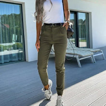 Mencía | Pantalón Chino Mujer Cintura Alta Jogger