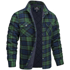 Mikel | Camisa Chaqueta de Franela Acolchada Hombre Cuadros