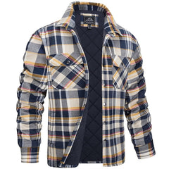 Mikel | Camisa Chaqueta de Franela Acolchada Hombre Cuadros