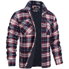 Mikel | Camisa Chaqueta de Franela Acolchada Hombre Cuadros