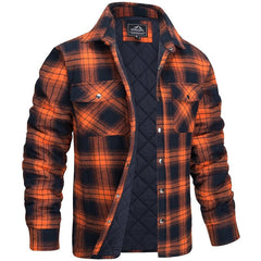 Mikel | Camisa Chaqueta de Franela Acolchada Hombre Cuadros