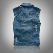 Mikel | Chaleco Vaquero Biker Hombre Botones Dorados