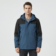Mikel | Chubasquero Impermeable Hombre con Capucha Cortavientos