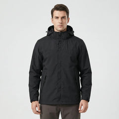 Mikel | Chubasquero Impermeable Hombre con Capucha Cortavientos