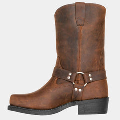 Mikel | Cowboy Boots Hombre Caña Alta Piel Hebilla