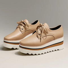 Mireia | Zapatillas de Vestir Oxford Plataforma Mujer Cordones