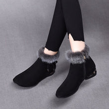 Montserrat | Botines de Ante con Pelo Mujer Tacón Bajo Invierno