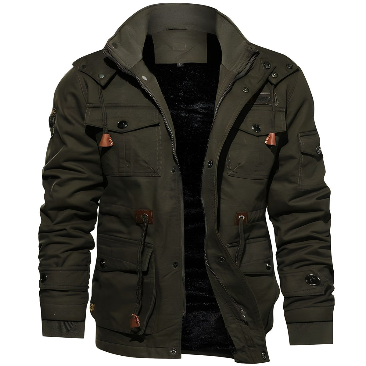 Nacho | Chaqueta Militar Hombre Multibolsillos Forro Interior