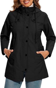 Naia | Anorak Impermeable Mujer con Capucha Cortavientos