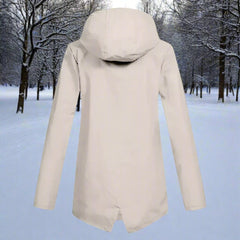Naia | Parka Impermeable Mujer con Capucha Chaqueta Impermeable