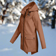 Naia | Parka Impermeable Mujer con Capucha Chaqueta Impermeable