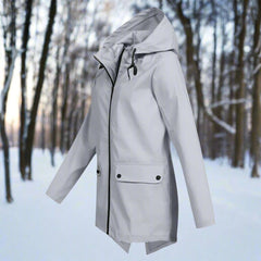 Naia | Parka Impermeable Mujer con Capucha Chaqueta Impermeable