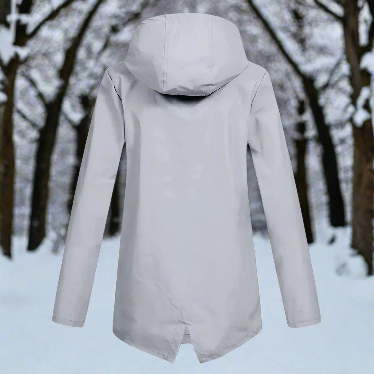 Naia | Parka Impermeable Mujer con Capucha Chaqueta Impermeable