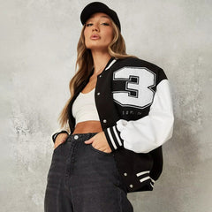 Natalia | Varsity Jacket Mujer Oversized Bordado