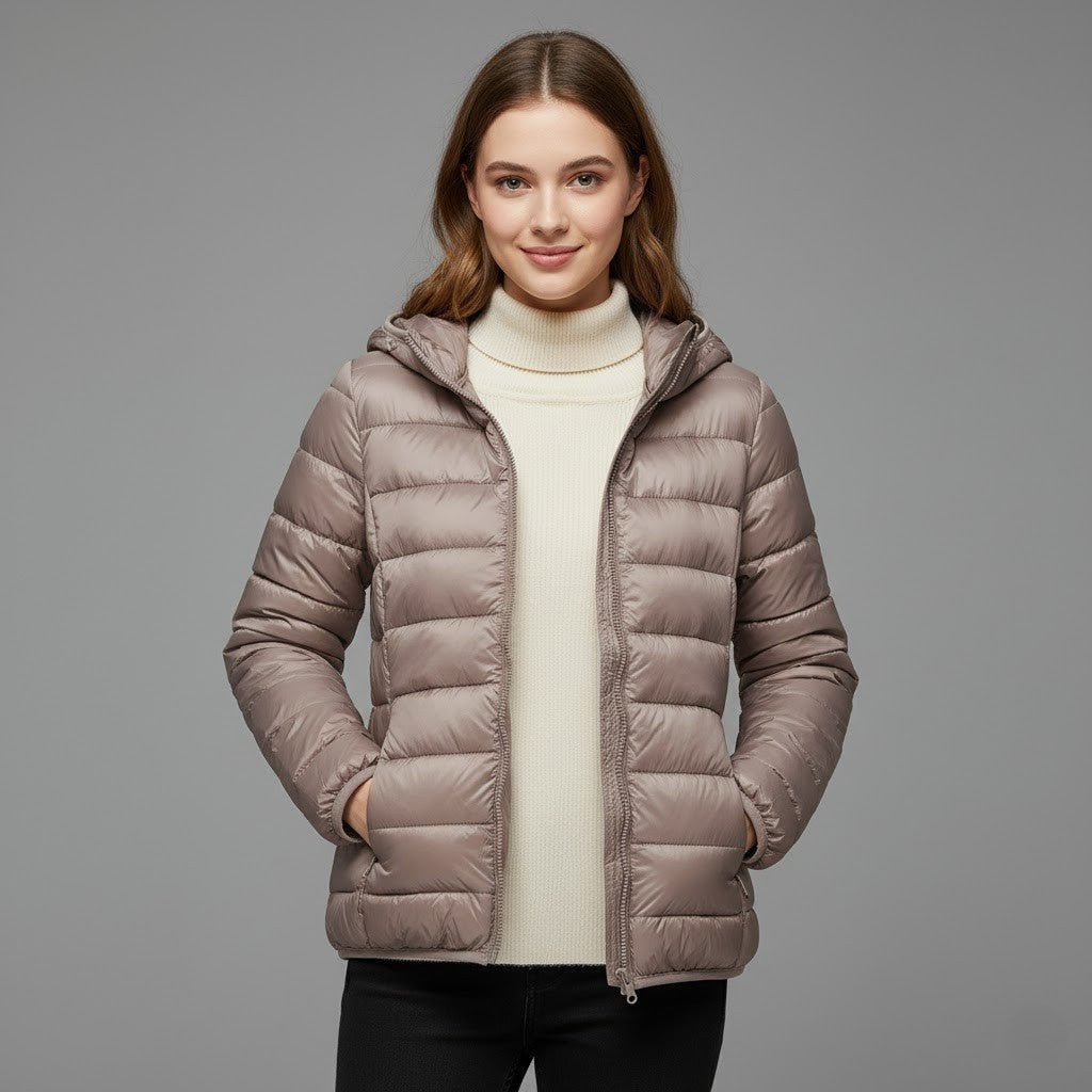Nerea | Chaqueta Acolchada Puffer Jacket Mujer Cuello Alto
