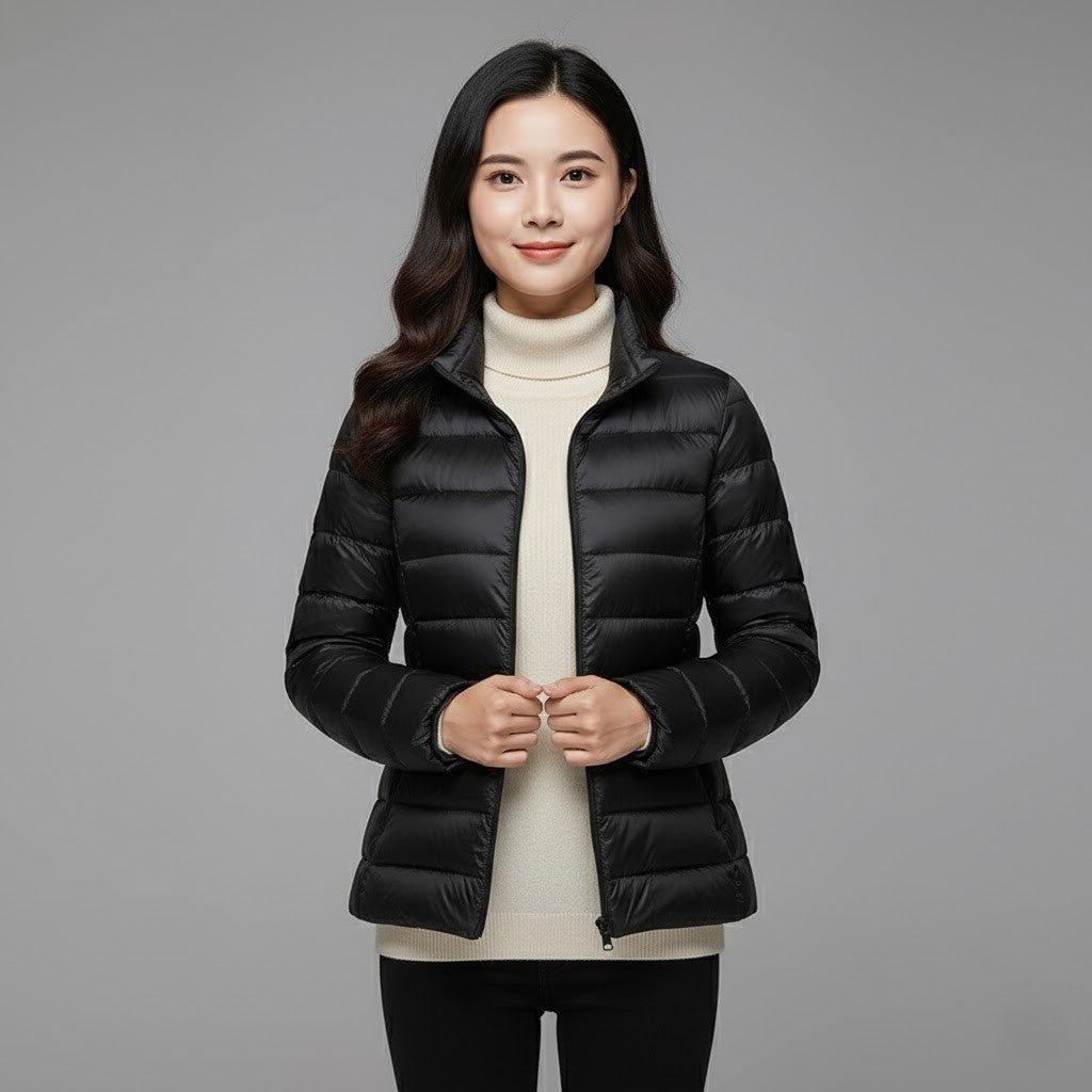 Nerea | Chaqueta Acolchada Puffer Jacket Mujer Cuello Alto