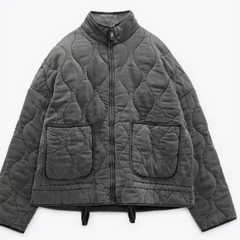 Nerea | Chaqueta Bomber Acolchada Mujer Cuello Alto Cremallera