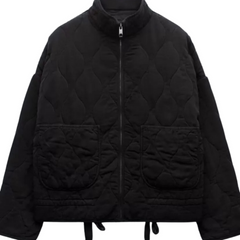 Nerea | Chaqueta Bomber Acolchada Mujer Cuello Alto Cremallera