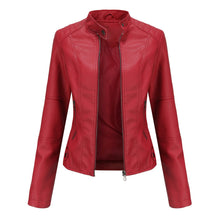 Nerea | Chaqueta Motera Mujer Polipiel Cuello Mao Cremallera