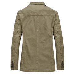 Nicolás | Blazer Hombre de Algodón Cuello Solapa Tres Botones