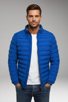 Nicolás | Chaqueta Acolchada Bomber Hombre Cuello Alto Cremallera