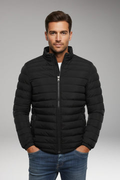 Nicolás | Chaqueta Acolchada Bomber Hombre Cuello Alto Cremallera